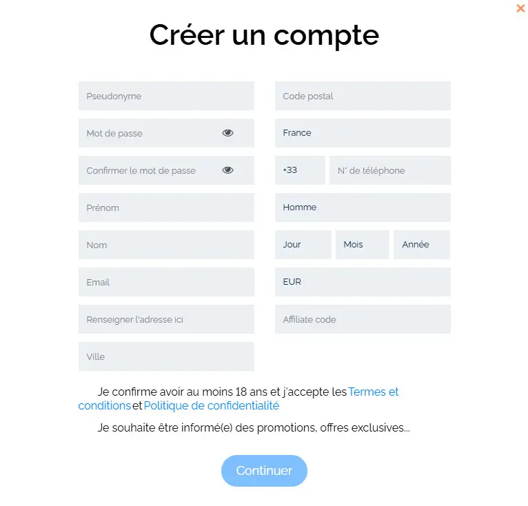 Jeetwin Casino registration process
